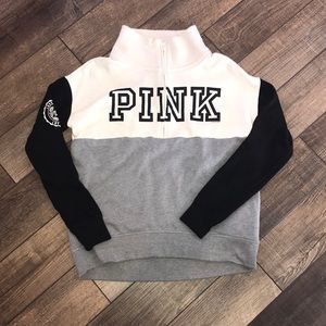 Victoria Secret Pink 3/4 zip sweatshirt